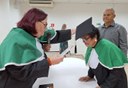 Sandra concede o grau de tecnóloga em Horticultura a Nadege