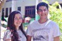 Maryllya e Guilherme, estudantes do Campus Marechal