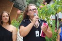 Professora Socorro Santos discursou na inauguração