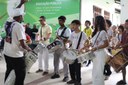 Neabi organizou apresentações de maracatu e capoeira. Foto: Clarice Alcântara