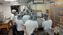 Aula com o chef Thiago Maia, no laboratório móvel de Cozinha no Campus Marechal