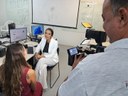 Reportagem da TV Pajuçara no Campus Marechal