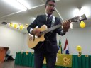 Juiz Afonso Filho cantou e fez dinâmicas com estudantes