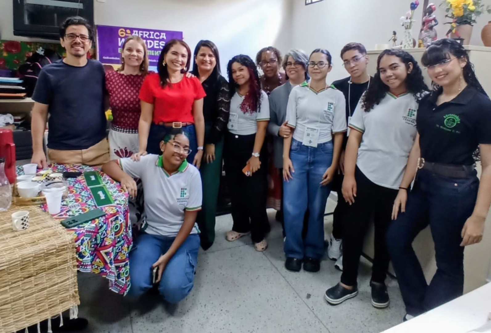 Pró-reitora de Ensino, Cledilma Costa, e comunidade acadêmica durante as atividades de abertura da Semagro 2026