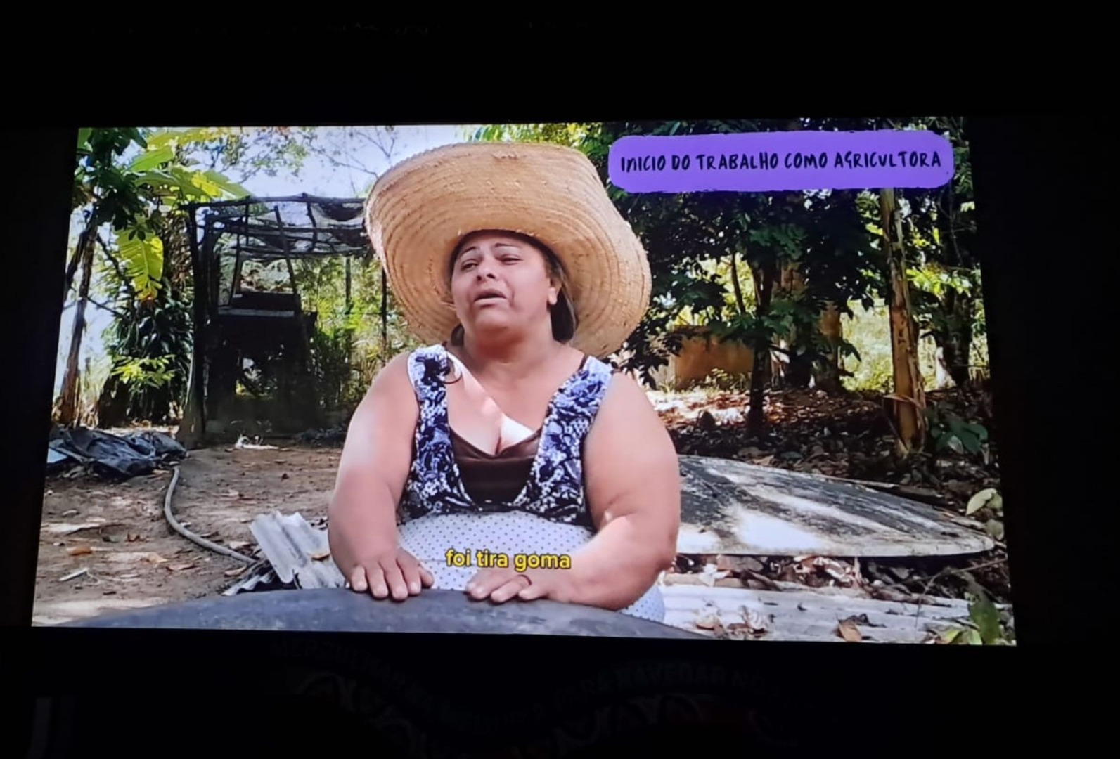 Maria Rita dos Santos, durante a exibição do documentário