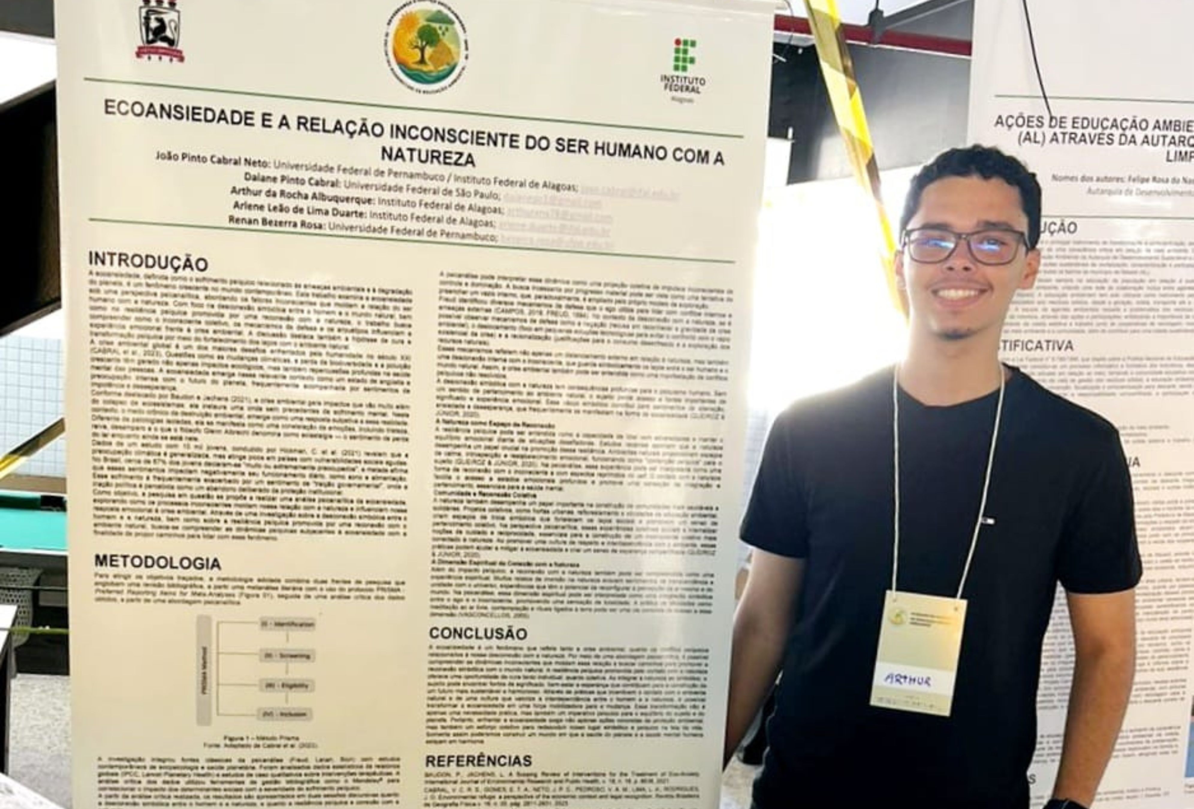 O estudante do curso técnico integrado em Eletrotécnica do Instituto Federal de Alagoas (IFAL), Arthur da Rocha Albuquerque