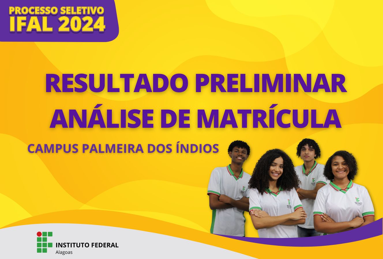Disponível resultado preliminar da análise de matrícula dos cursos integrados
