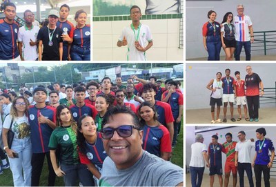 Atletas que representaram o campus na competição realizada em Maceió encerraram a participação com 1 ouro, 3 pratas e 2 bronzes