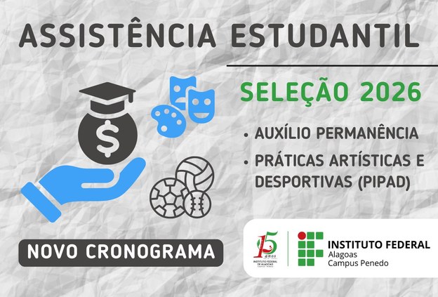 Assistência Estudantil altera cronograma da seleção de auxílios e bolsas 2026