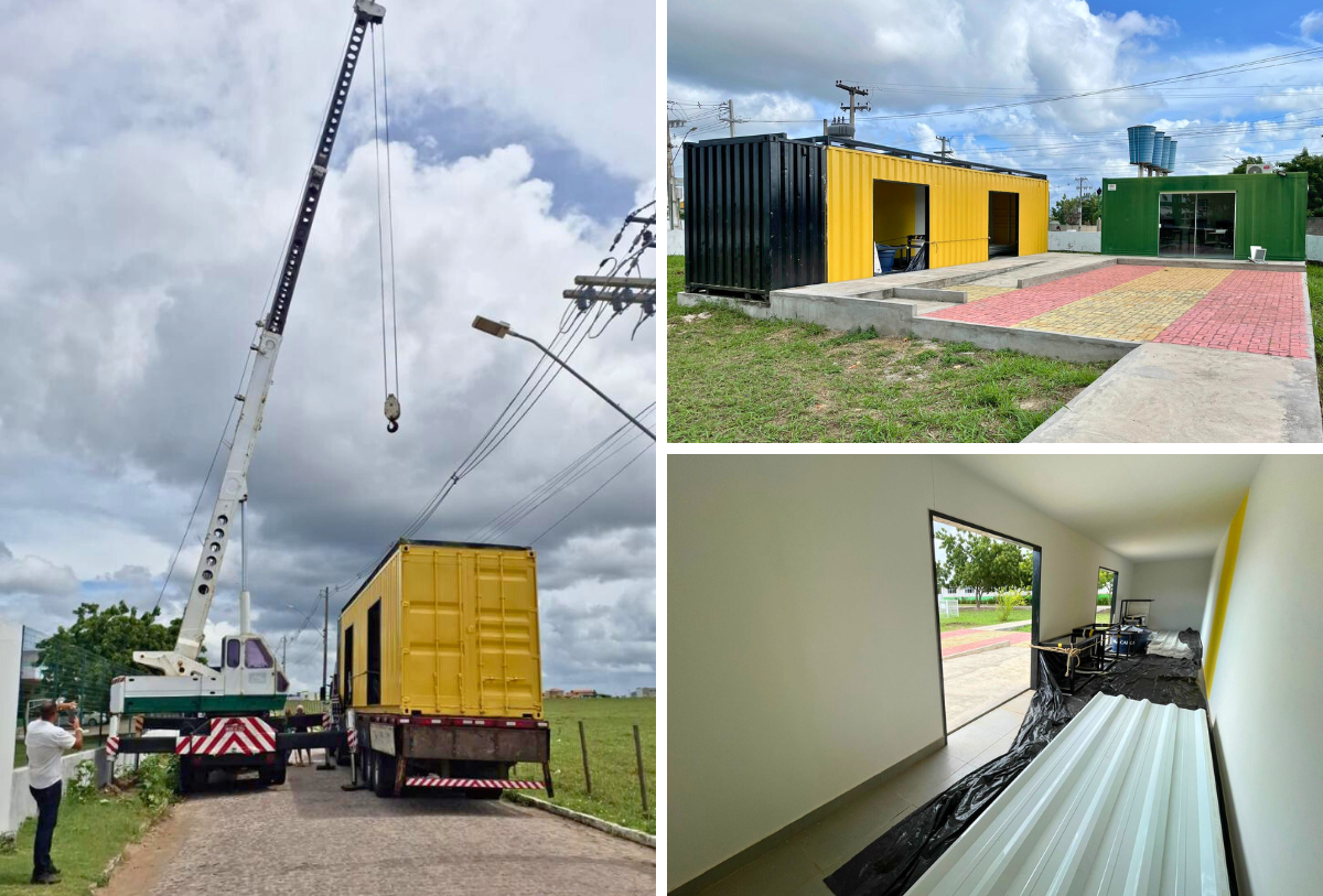 ESPAÇO 4.0 PENEDO - CHEGADA DO CONTÊINER