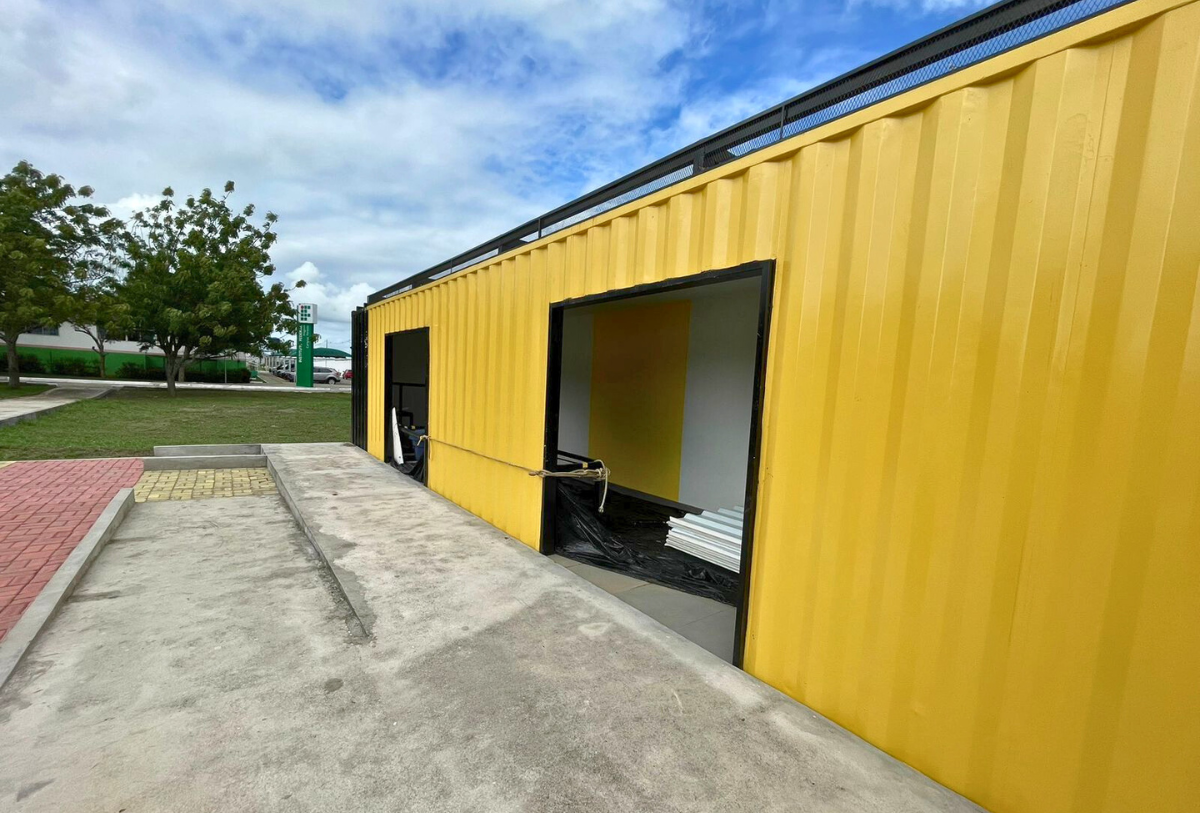 ESPAÇO 4.0 PENEDO - CHEGADA DO CONTÊINER