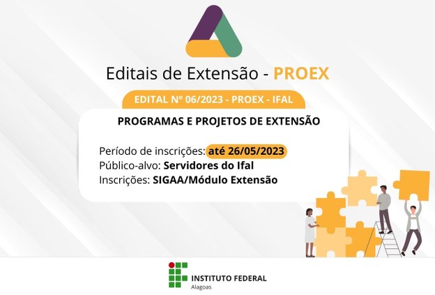 Edital Proex: prazo para submeter propostas de extensão é prorrogado até 26 de maio