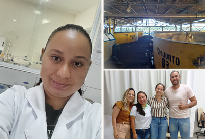 Emylle Sabrina Nunes da Silva, concluinte de Química subsequente, fez da sua vivência de estágio na Usina Pindorama o seu trabalho de conclusão de curso.