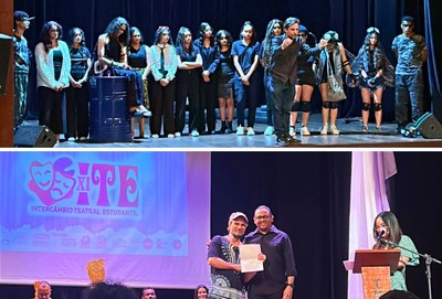 O professor André Ferraz recebeu menção honrosa pela direção do espetáculo.