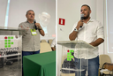 Sérgio Teixeira, coordenador de Cursos e Eventos da Proex, e Felipe Thiago Souza, diretor-geral do Ifal Penedo.