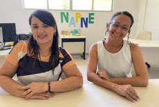 Paula Graziela e Carolina Lima, contratadas para o Napne do Ifal Penedo