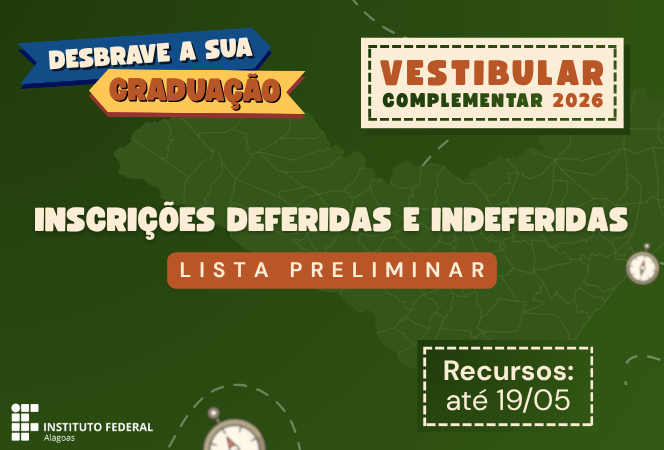 Vestibular Complementar 2026 Ifal Penedo