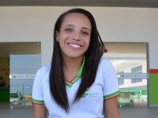 Nivea Vitória, medalhista de bronze na Olimpíada Alagoana de Matemática.
