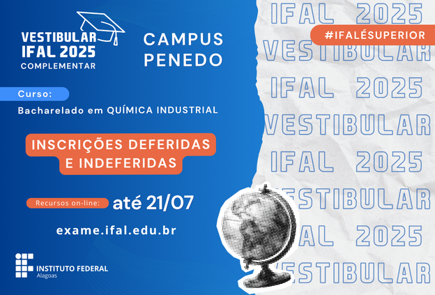 Vestibular complementar: veja inscrições deferidas e indeferidas para Química Industrial