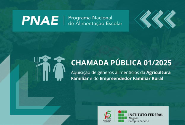 Ifal Penedo inicia chamada pública para adquirir gêneros alimentícios da agricultura familiar