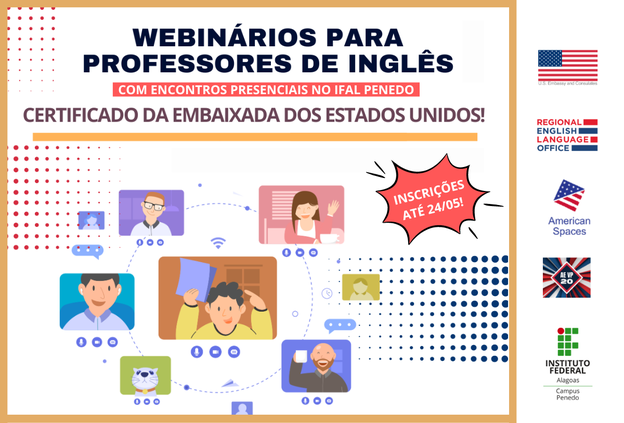 Ifal Penedo oferta aperfeiçoamento profissional gratuito para professores de Inglês