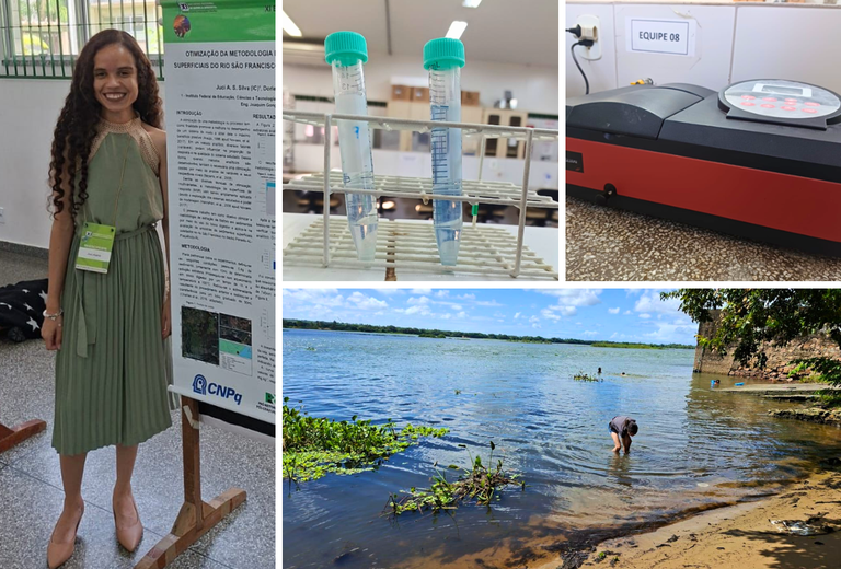Juci Alana, bolsista da pesquisa relacionada à extração de Fósforo.png