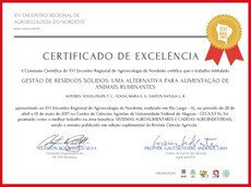 Projeto de extensão recebe certificado de excelência em evento.