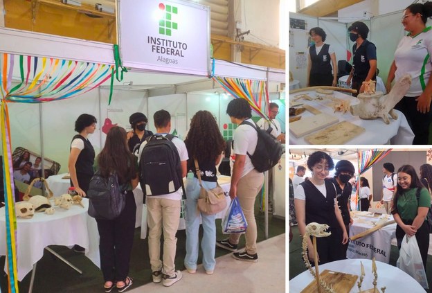 Jardim de Ossos: projeto do Ifal Penedo aproxima público da paleontologia durante a Bienal