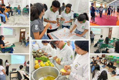 Minicursos e oficinas realizadas ao longo do primeiro dia do evento.