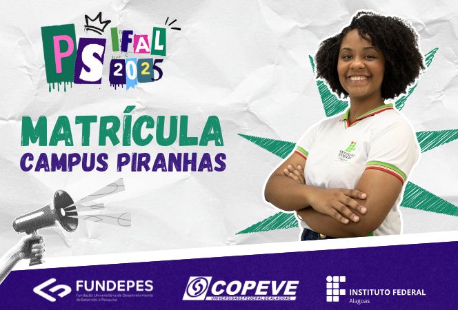 Edital de matrículas para o Campus Piranhas