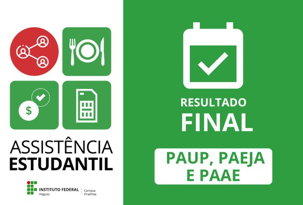 Campus Piranhas divulga resultado final do edital unificado para assistência estudantil