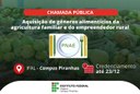 Chamada para aquisição de gêneros alimentícios pelo PNAE