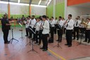 Banda Filarmônica Mestre Elísio musicalizou o evento do início ao fim