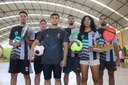 Estudantes entraram em quadra com a representação das modalidades a serem disputadas