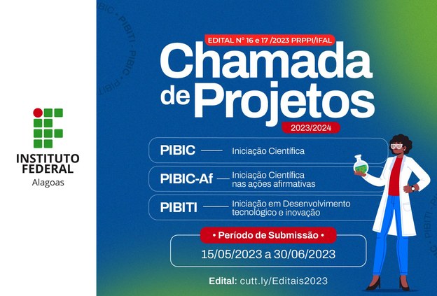 Divulgadas chamadas para projetos de iniciação científica (Pibic) e desenvolvimento tecnológico (Pibiti)
