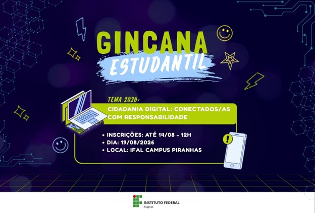 Gincana estudantil do Campus Piranhas ocorrerá no dia 19 de agosto