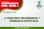 Resultado preliminar da 1ª chamada da matrícula