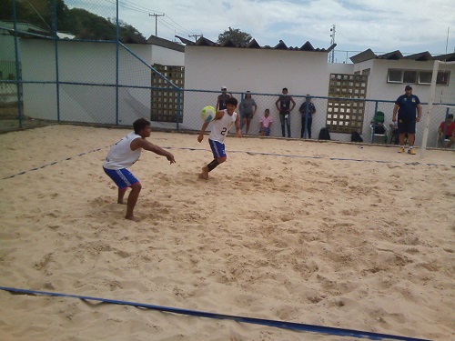 Dupla do vôlei na partida final