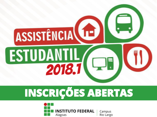Assistência estudantil 2018.1 do IFAL campus Rio Largo