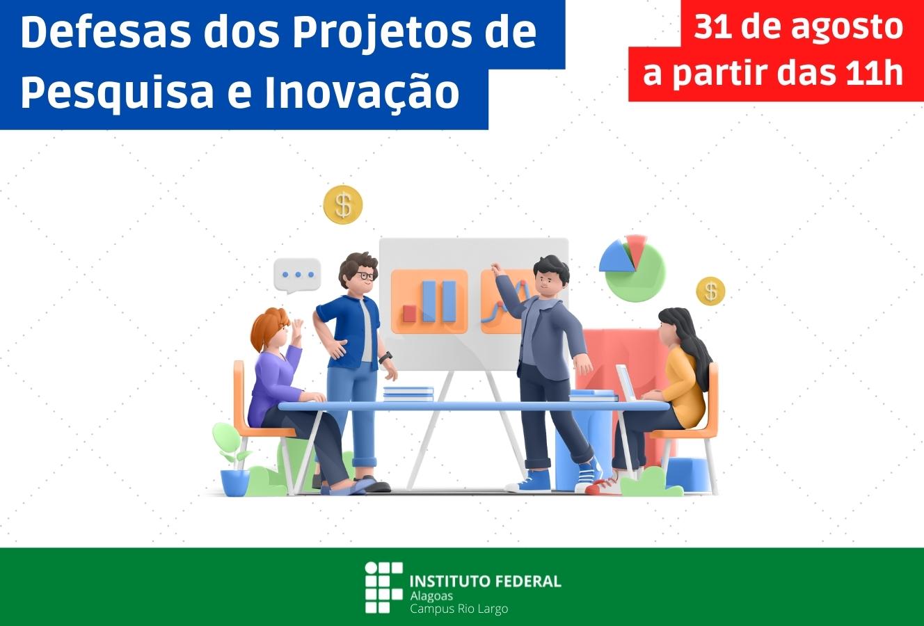 Apresentação dos projetos de pesquisa e inovação do Campus Rio Largo