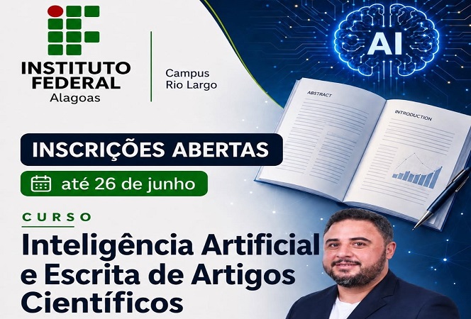 curso gratuito sobre Inteligência Artificial e a Escrita de Artigos Científicos