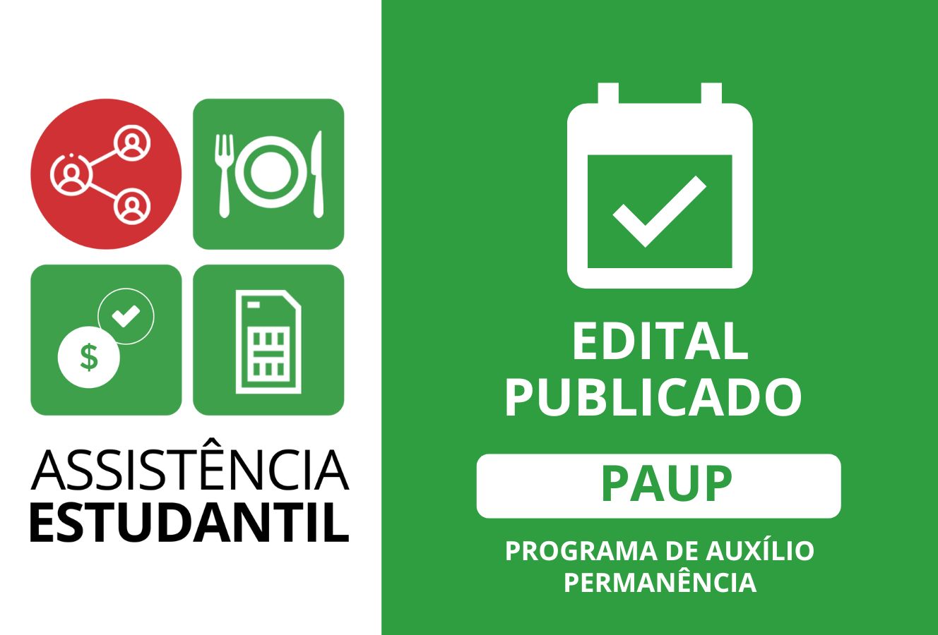 Inscrições abertas para o programa de Auxílio Permanência