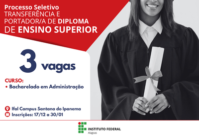 Inscrições na página de Exames do Ifal