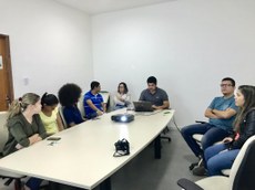 Equipe do Ifal Santana reunida para receber os novos servidores