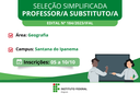 Edital de contratação para professor substituto no campus Santana do Ipanema