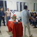 Professores Levy, Sebastião e Marcos levam Campus Santana à Escola Municipal Maria Nepomuceno