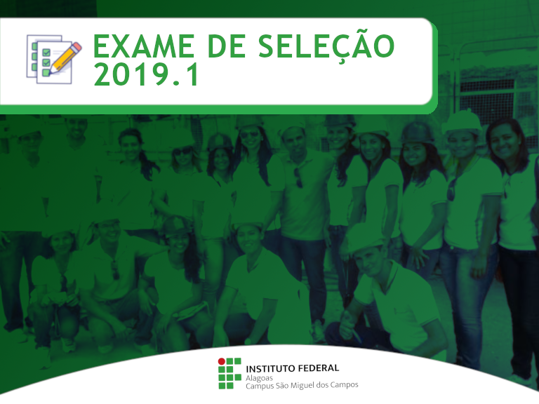 Exame de seleção 2019.1