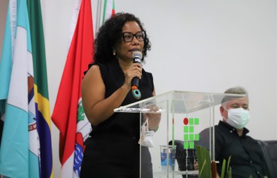 Eunice Palmeira lembrou que docentes do Ifal também são beneficiados com a atualização de conhecimentos pelo Programa Espaço 4.0.JPG