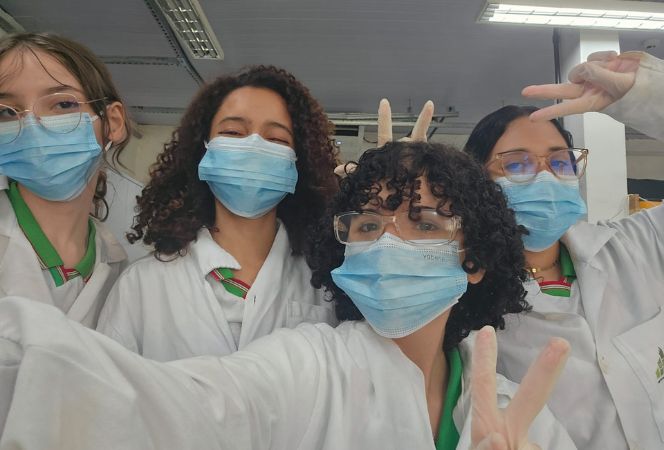 Da esquerda para a direita: Giovana, Priscila, Jéssica e Yasmim