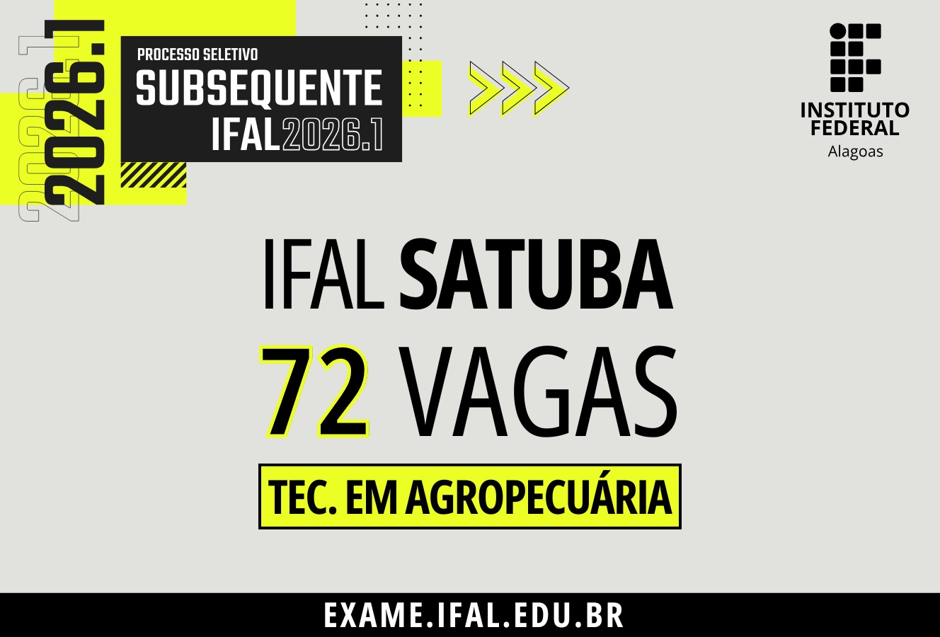 Inscrições abertas para o curso técnico subsequente em Agropecuária